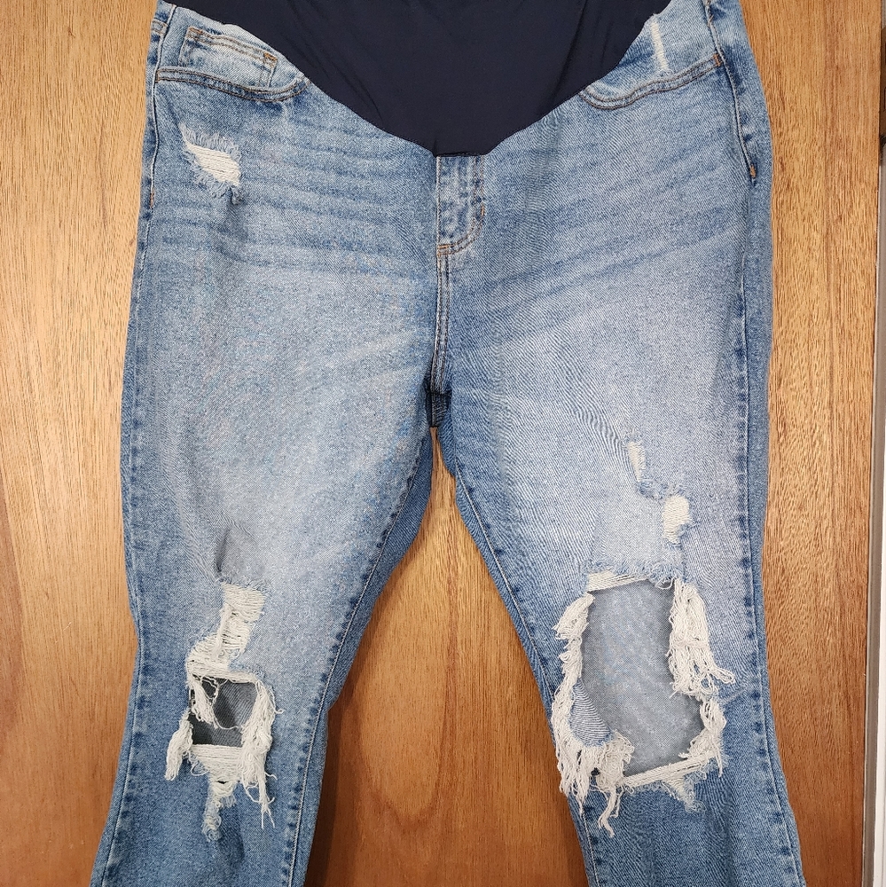 Pink blush maternity Jeans